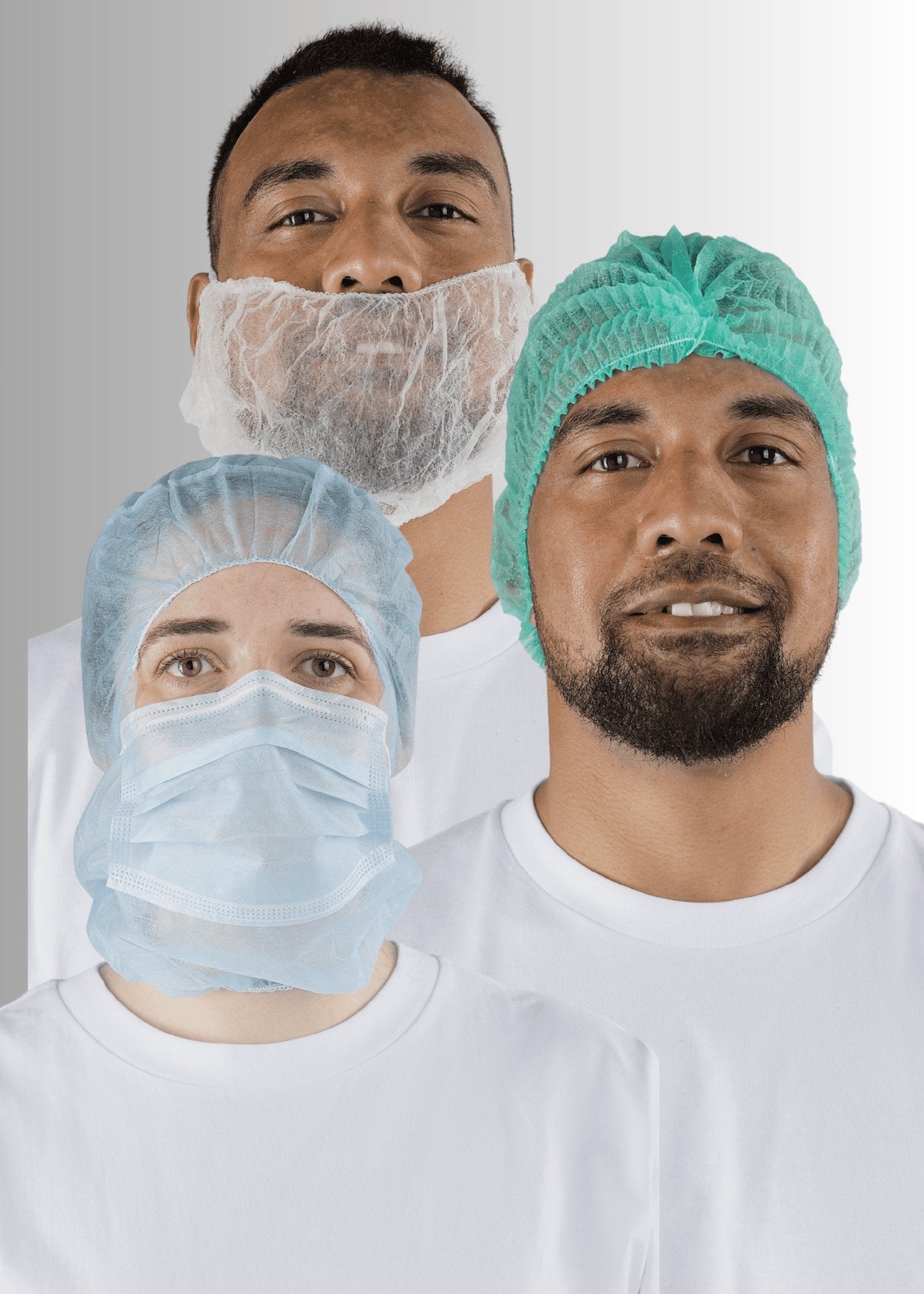 Hood with face mask, disposable, from IDAS.