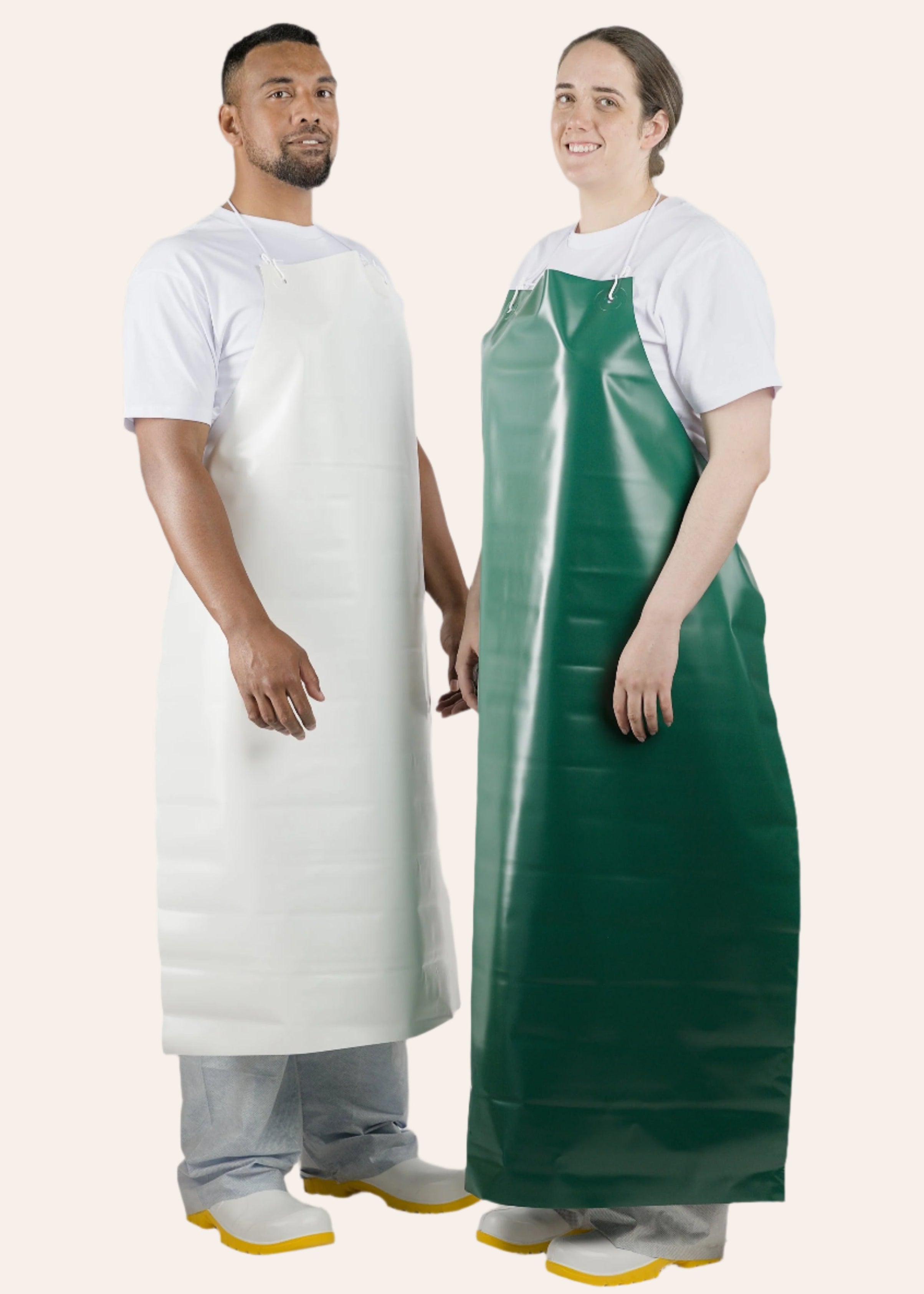 PVC Apron White Yellow Green LAB Series Idas Group pvc-apron-white-yellow-green-lab-series-idas-group
