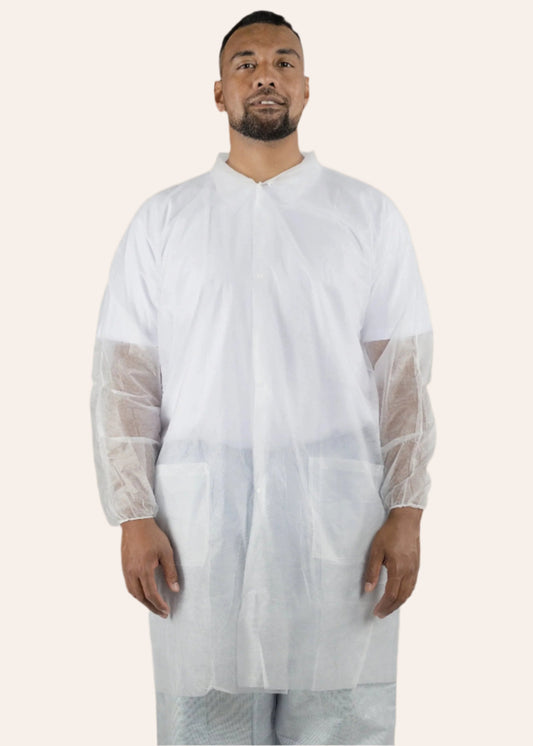 White lab coat disposable