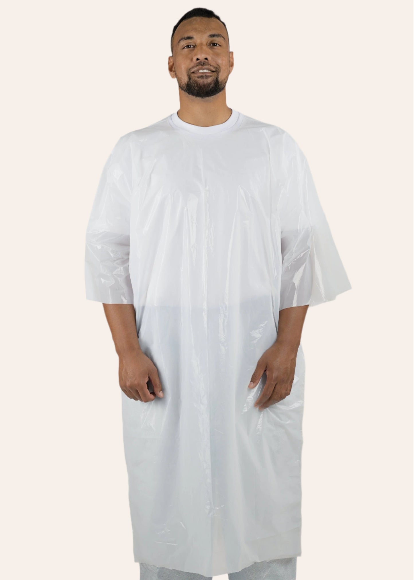 200 Jackets 3/4 Open Sleeve Green or White [LDPE PO Series]