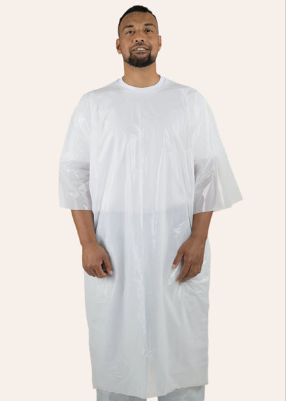 200 Jackets 3/4 Open Sleeve Green or White [LDPE PO Series]