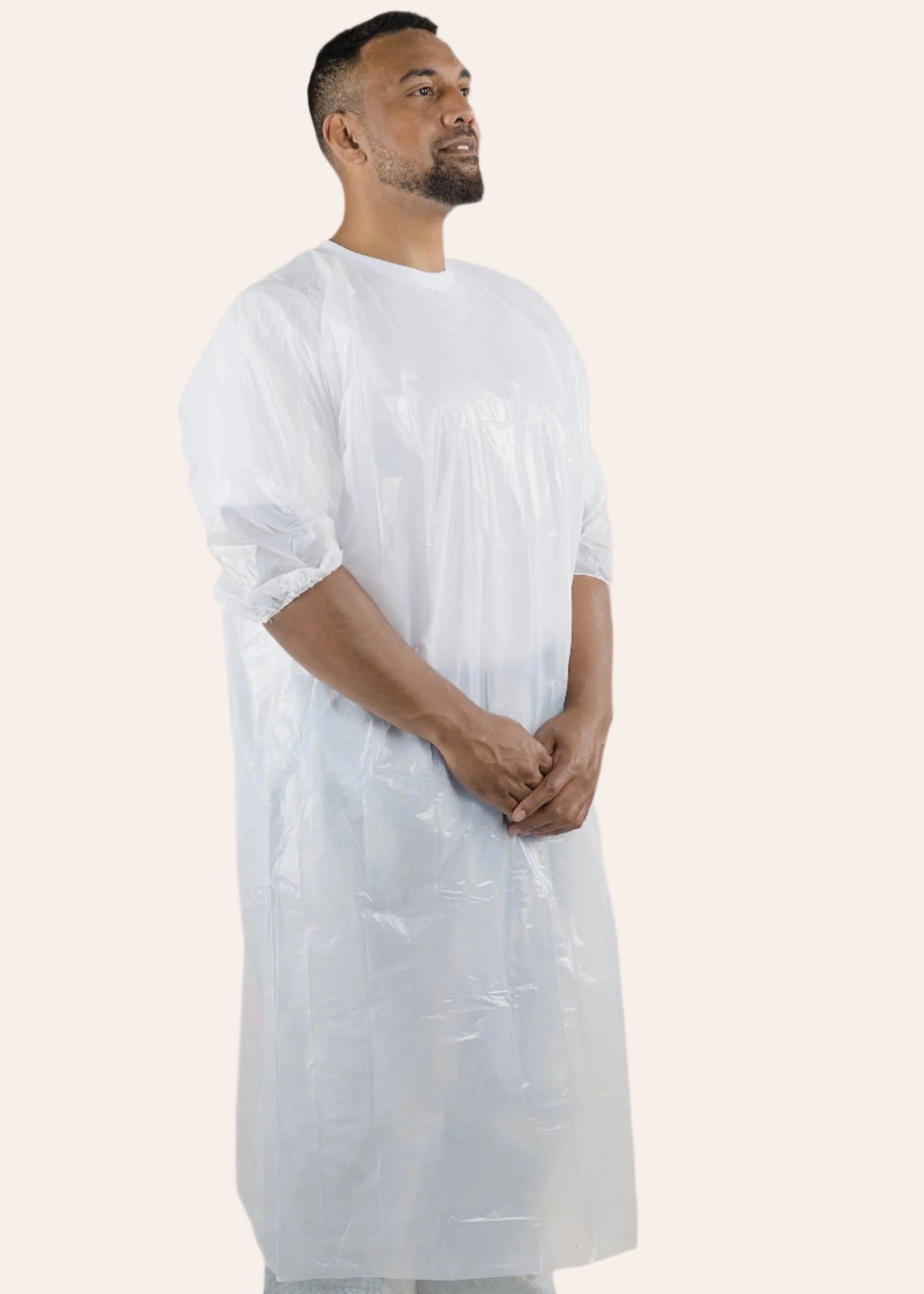 200 Long Smock/Splash Jackets 3/4 Sleeve with Elastic Cuffs [LDPE RS ...