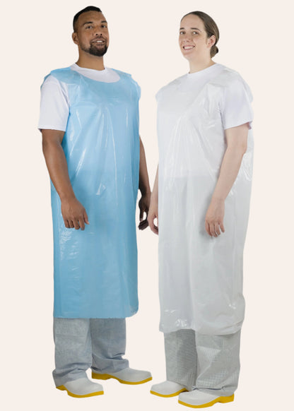 200 Disposable Smocks Sleeveless Header Blocked [LDPE SW Series]