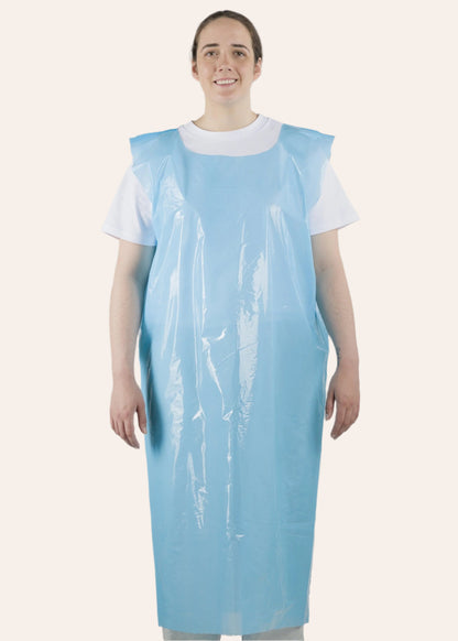 200 Disposable Smocks Sleeveless Header Blocked [LDPE SW Series]
