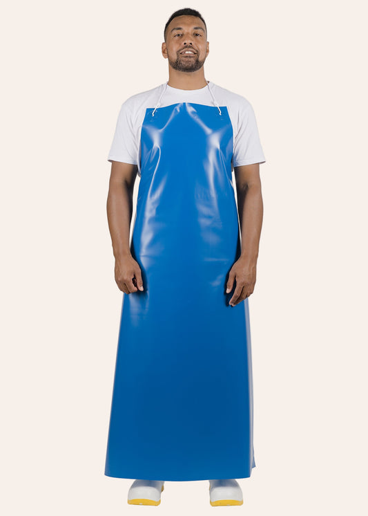 PVC Apron MOQ = 5 | Blue with Ties [LABBT]