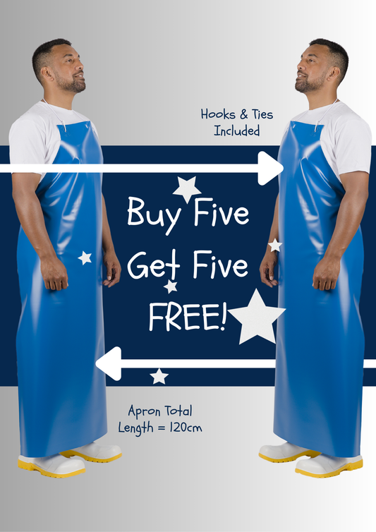 PVC Apron | Blue 120cm Length [LAB Series]