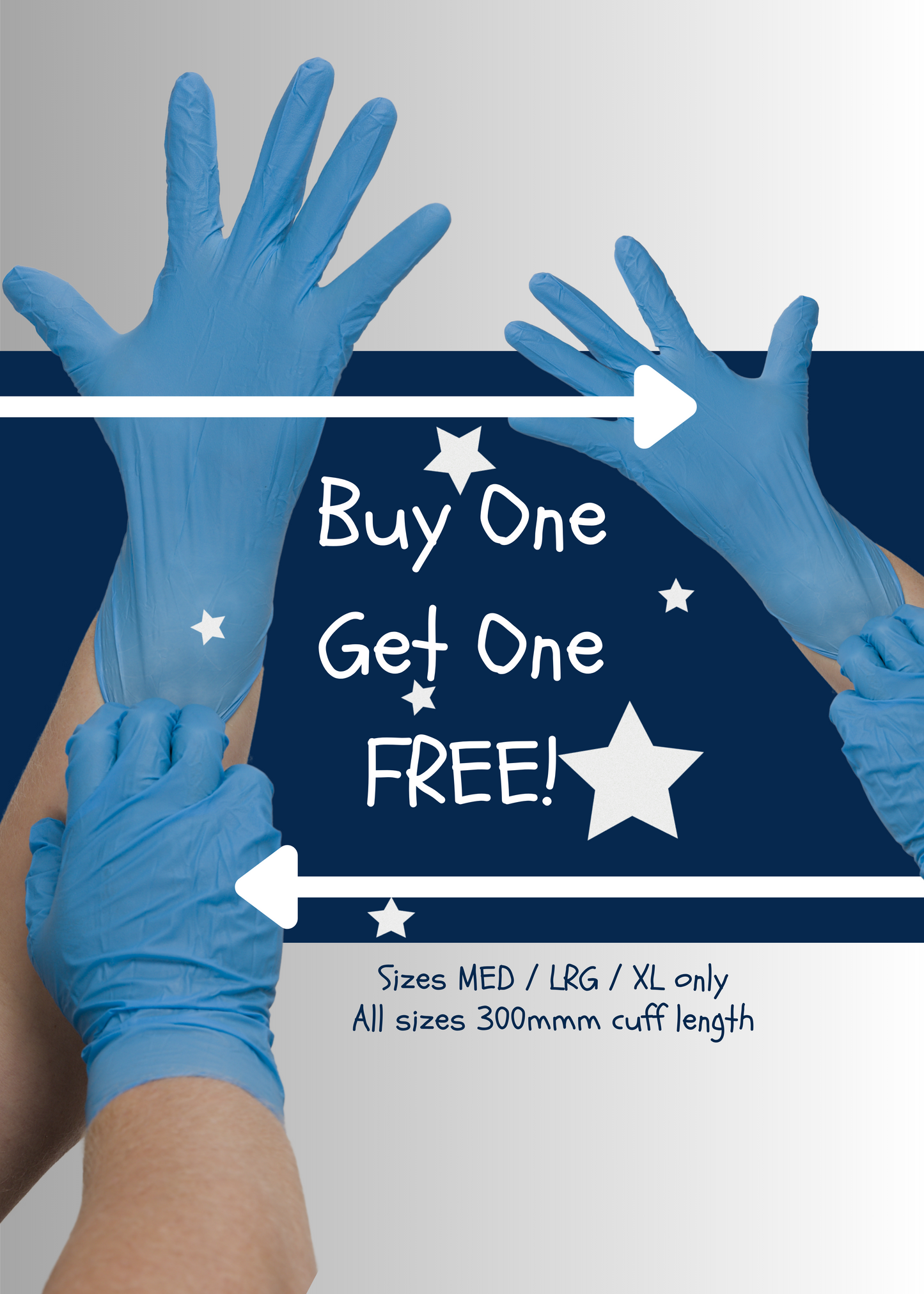 IDAS Nitrile Gloves | Long Cuff 300mm ARX Series