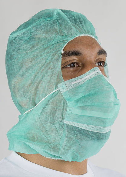 500 Food Processing Hoods with Face Mask | 3 Colours