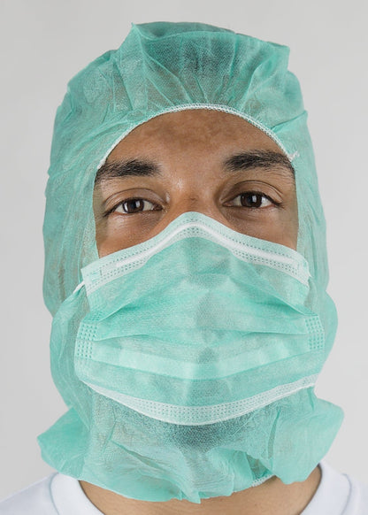 500 Food Processing Hoods with Face Mask | 3 Colours