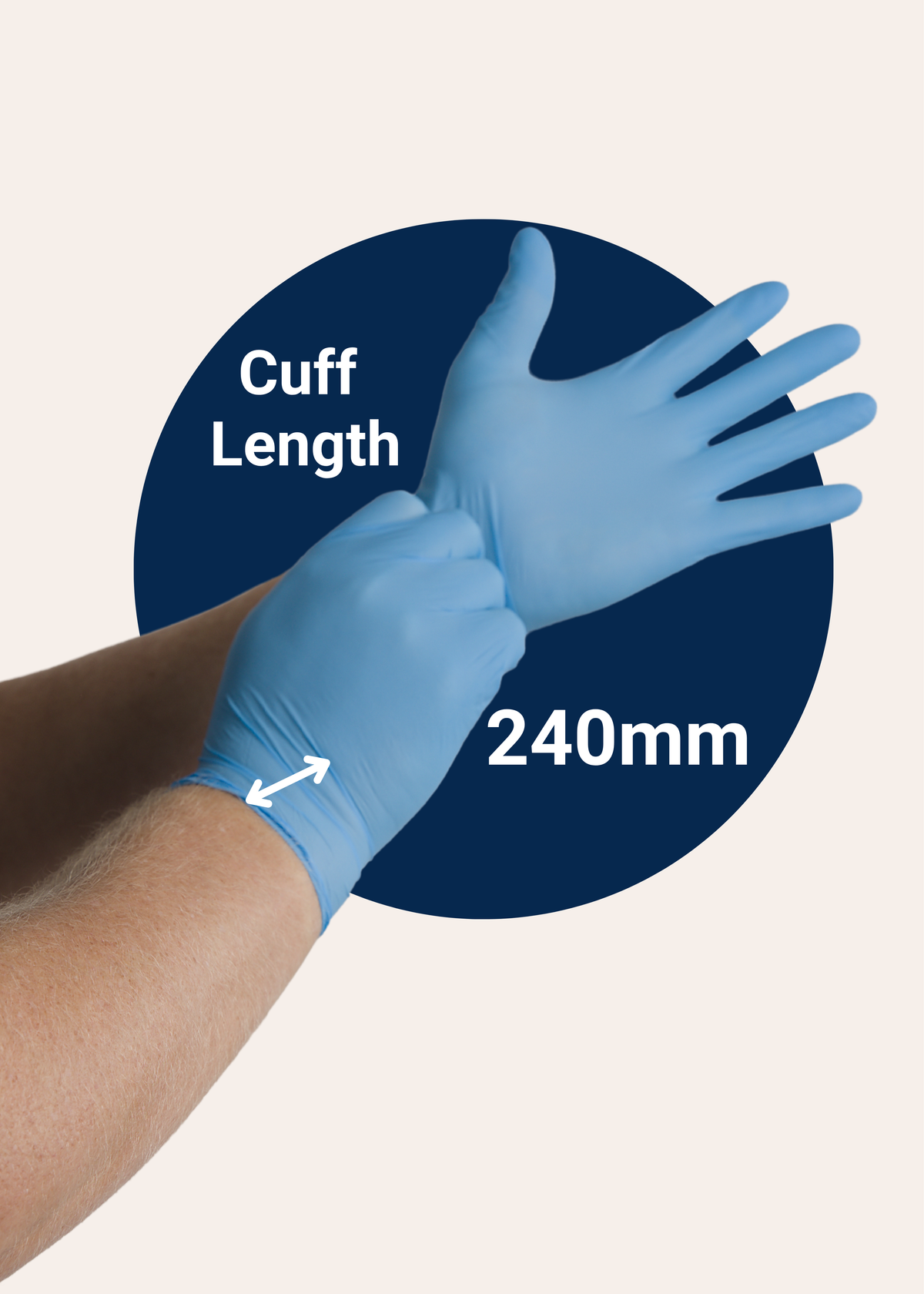 Nitrile Gloves 10 Boxes | Short Cuff 240mm