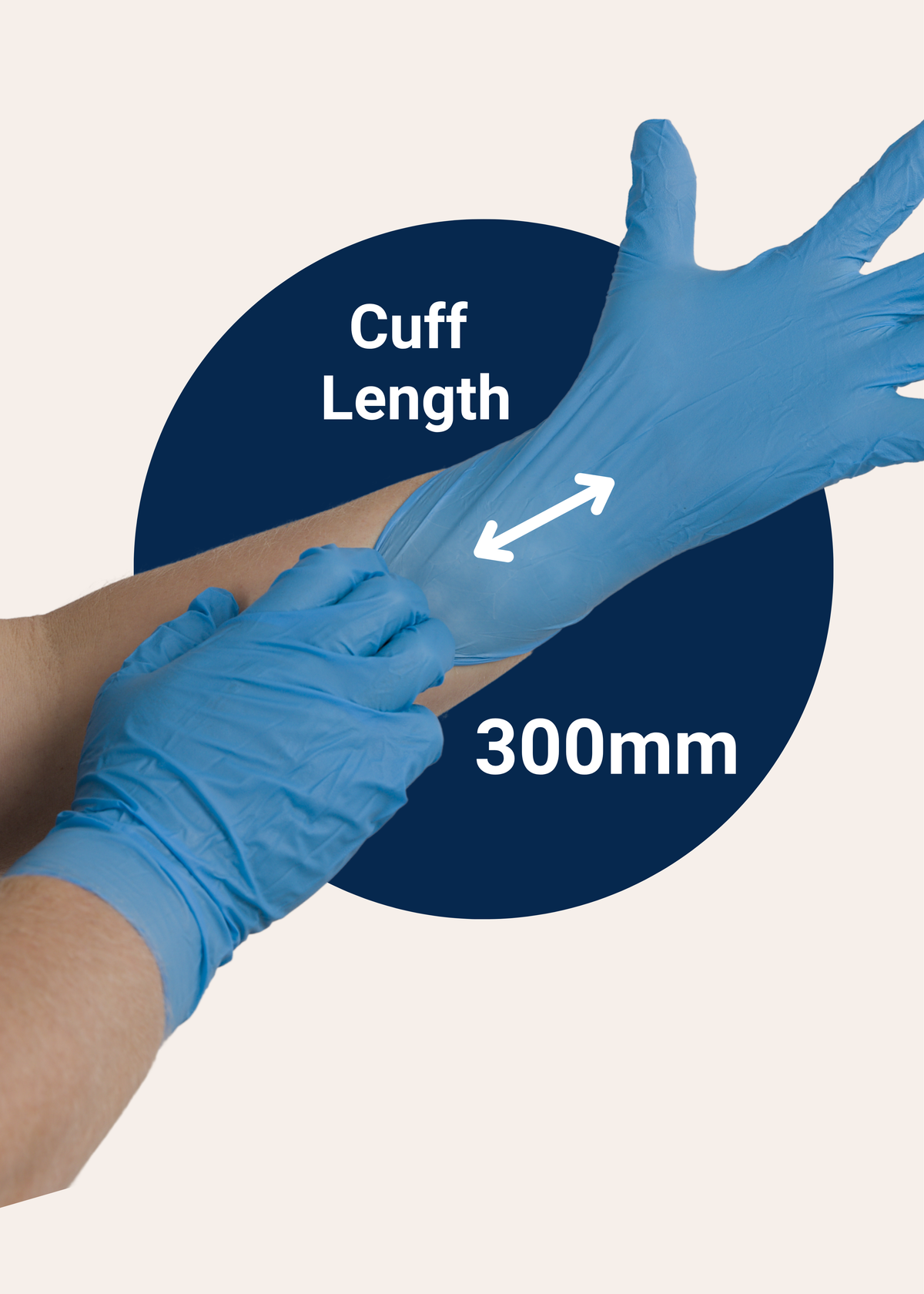 Nitrile Gloves 10 Boxes | Long Cuff 300mm