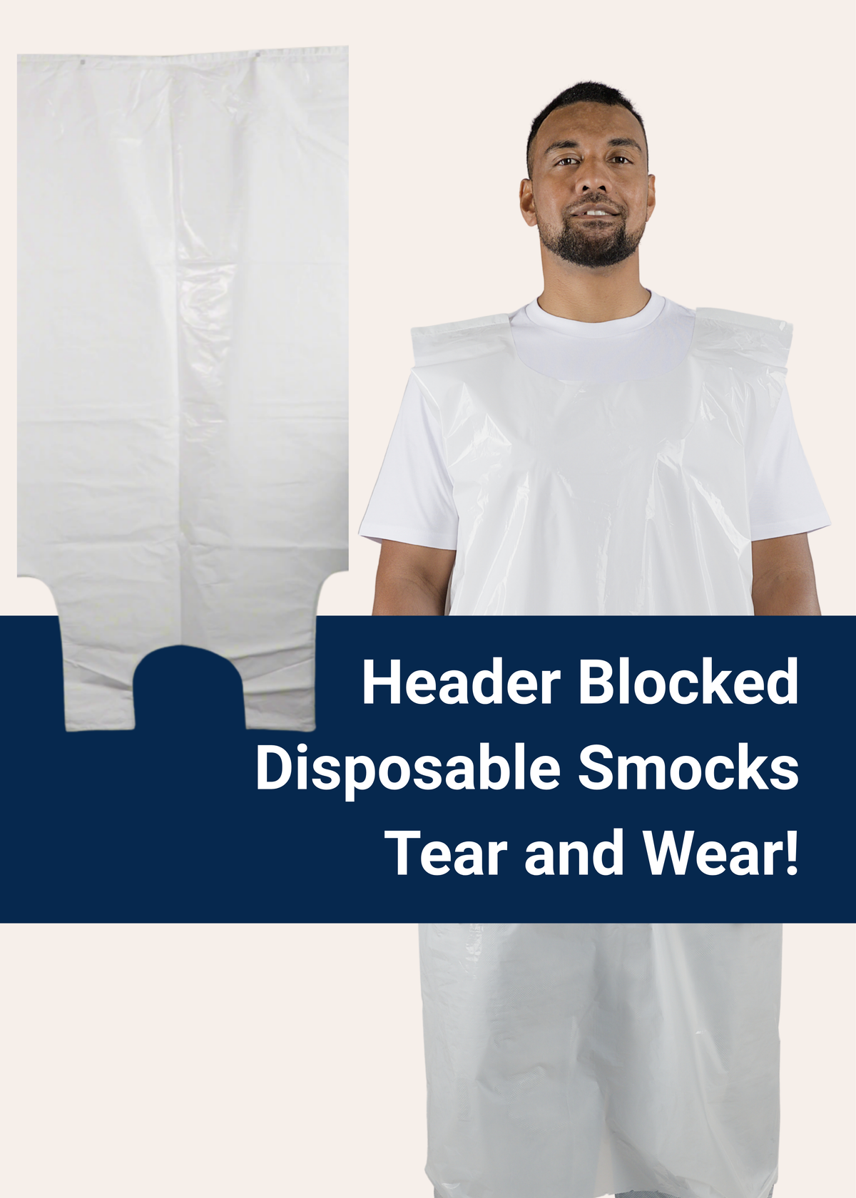 HEADER BLOCKED Sleeveless Smocks | White [LDPE SW]