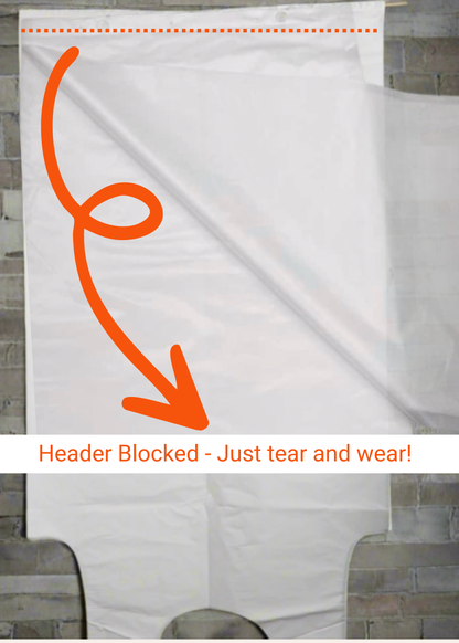HEADER BLOCKED Sleeveless Smocks | White [LDPE SW]