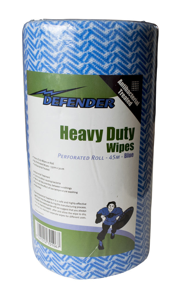 6 Heavy Duty Antibacterial Wipe Rolls, 270metres